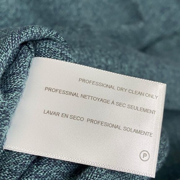 AG Adriano Goldschmied Sweater Vest Mens M Blue Cashmere Blend V-Neck Preppy NEW - Picture 8 of 9